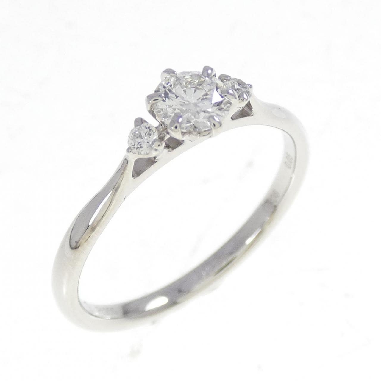 PT950 ダイヤモンド リング 0.306CT G VVS2 3EXT H＆C