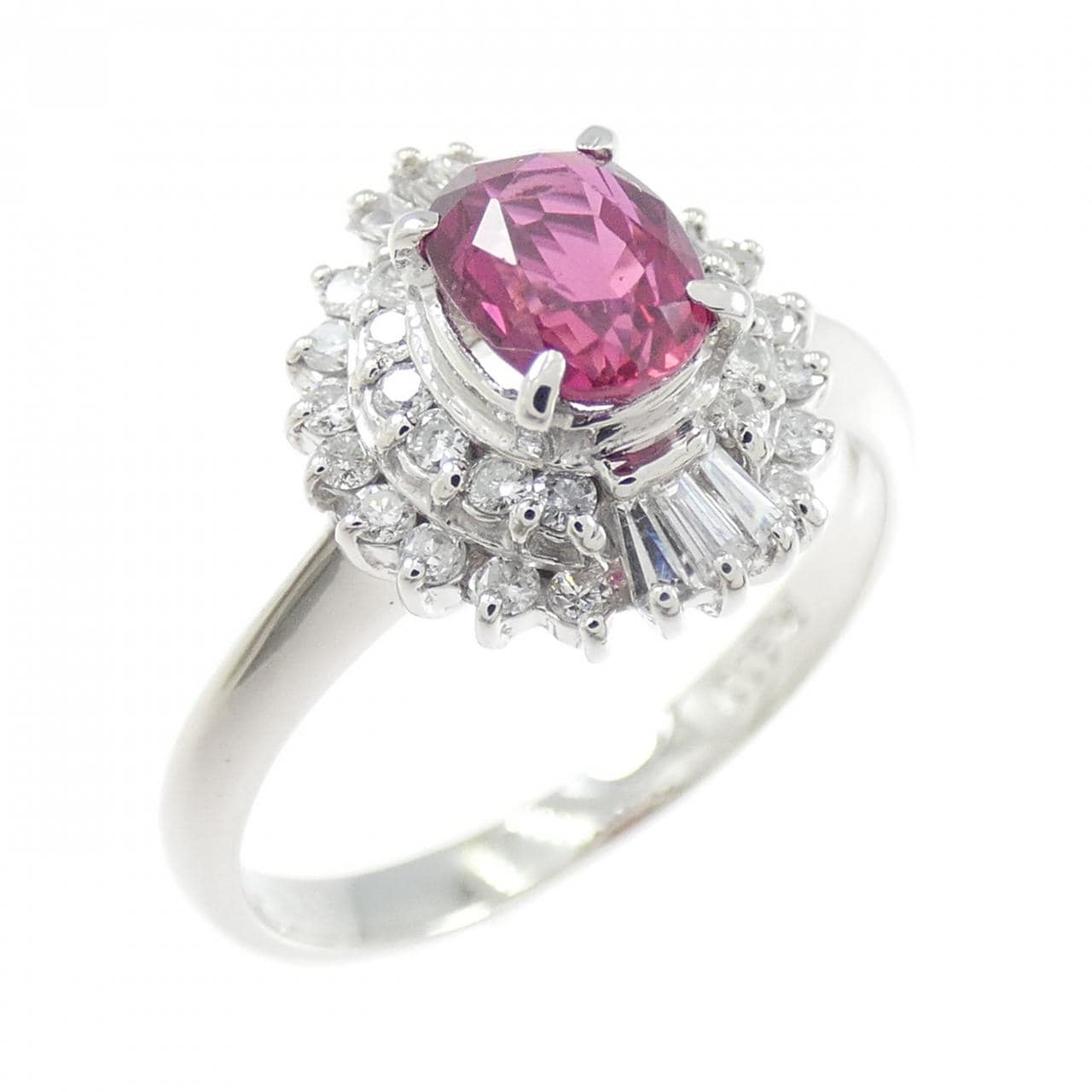 PT900 ルビー リング 0.79CT