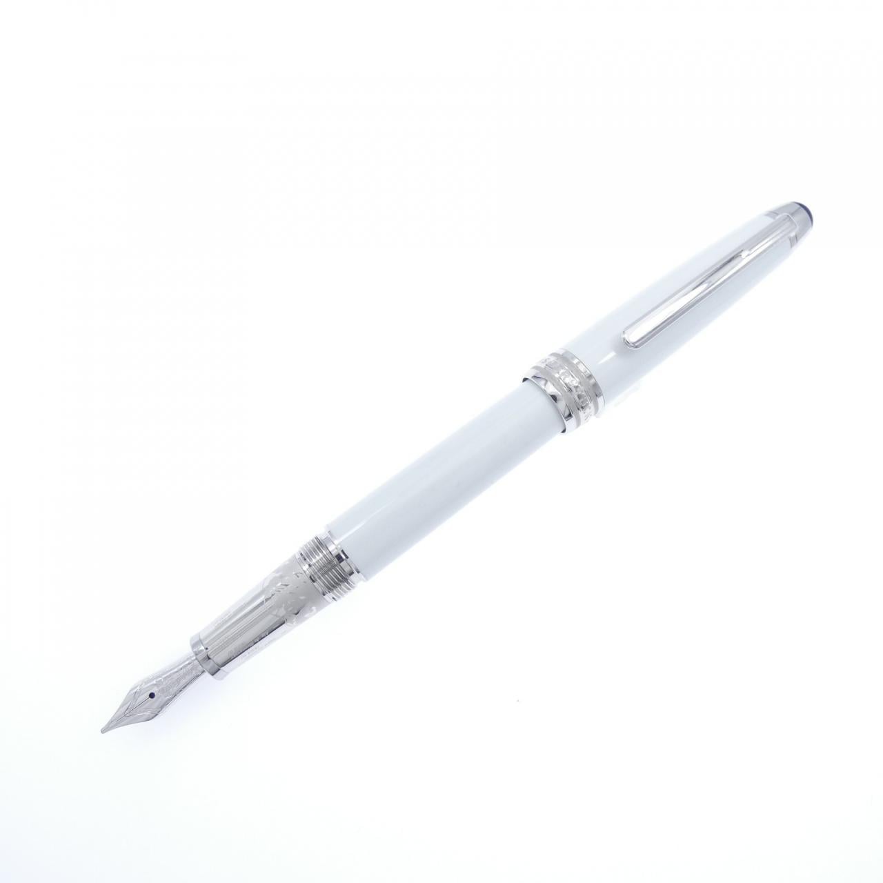 モンブラン マイスターシュテュックホワイトソリテールクラシック 106844 万年筆