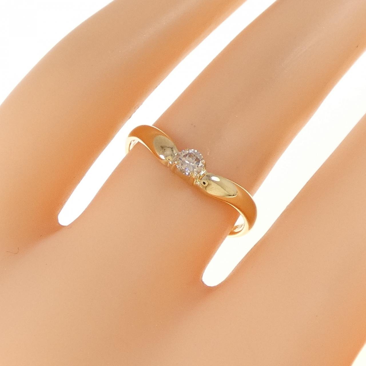 K18YG ダイヤモンド リング 0.11CT