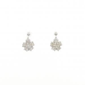 K10WG ダイヤモンド ピアス 0.40CT