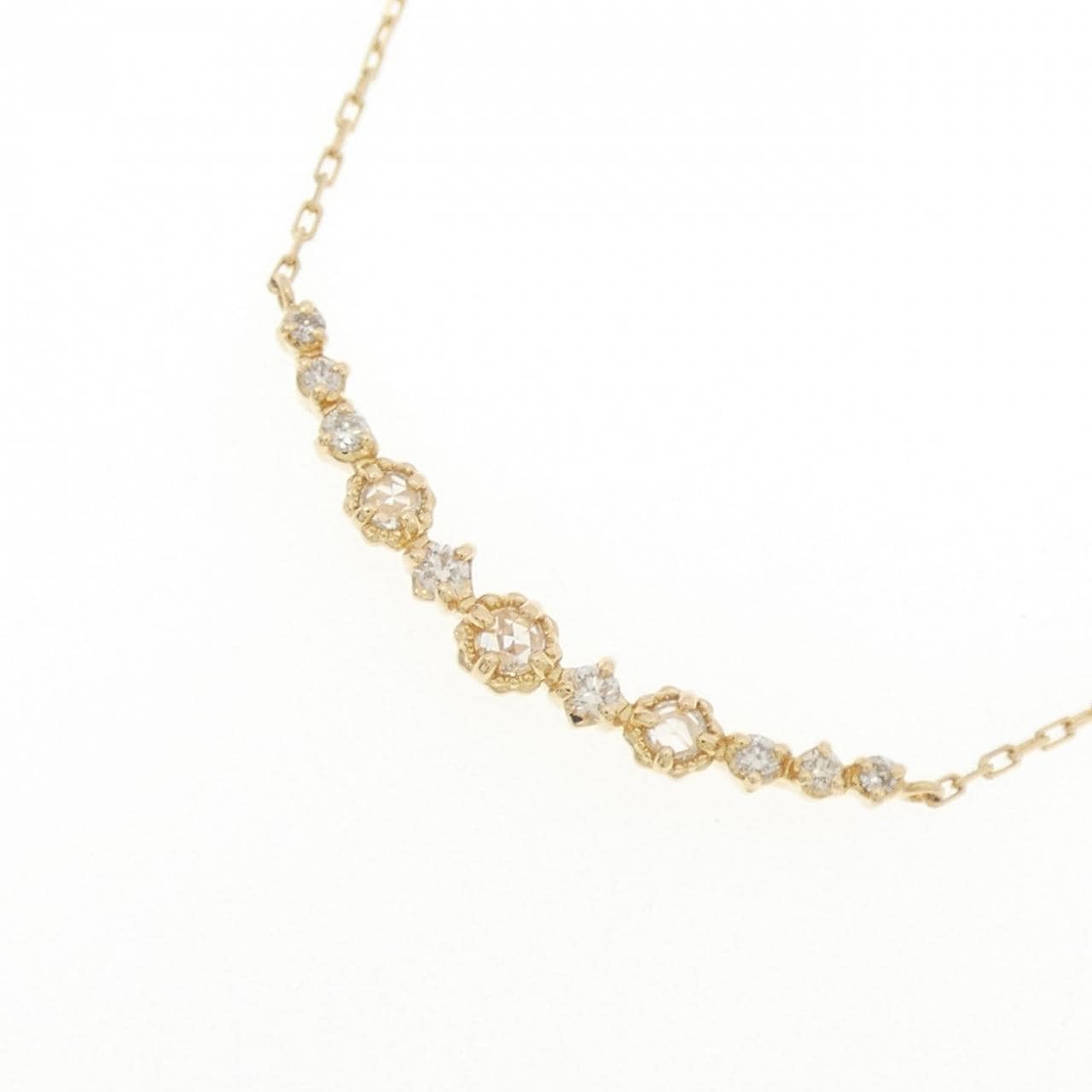 アガット ダイヤモンド ネックレス 0.09CT