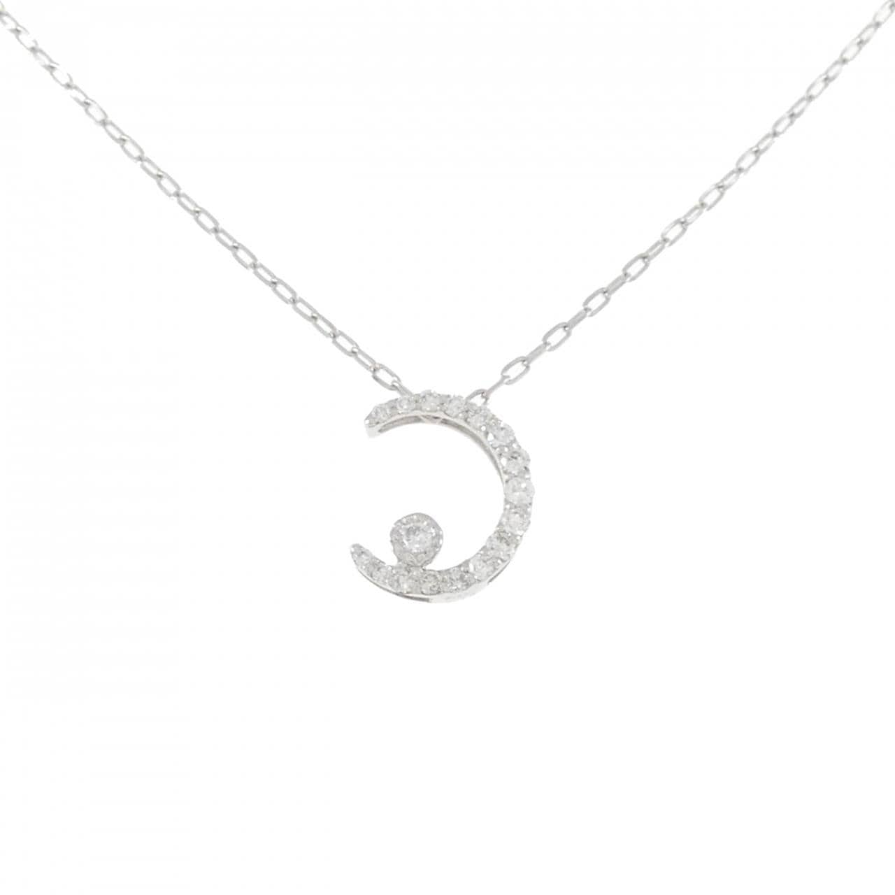 PT Moon Diamond Necklace 0.15CT