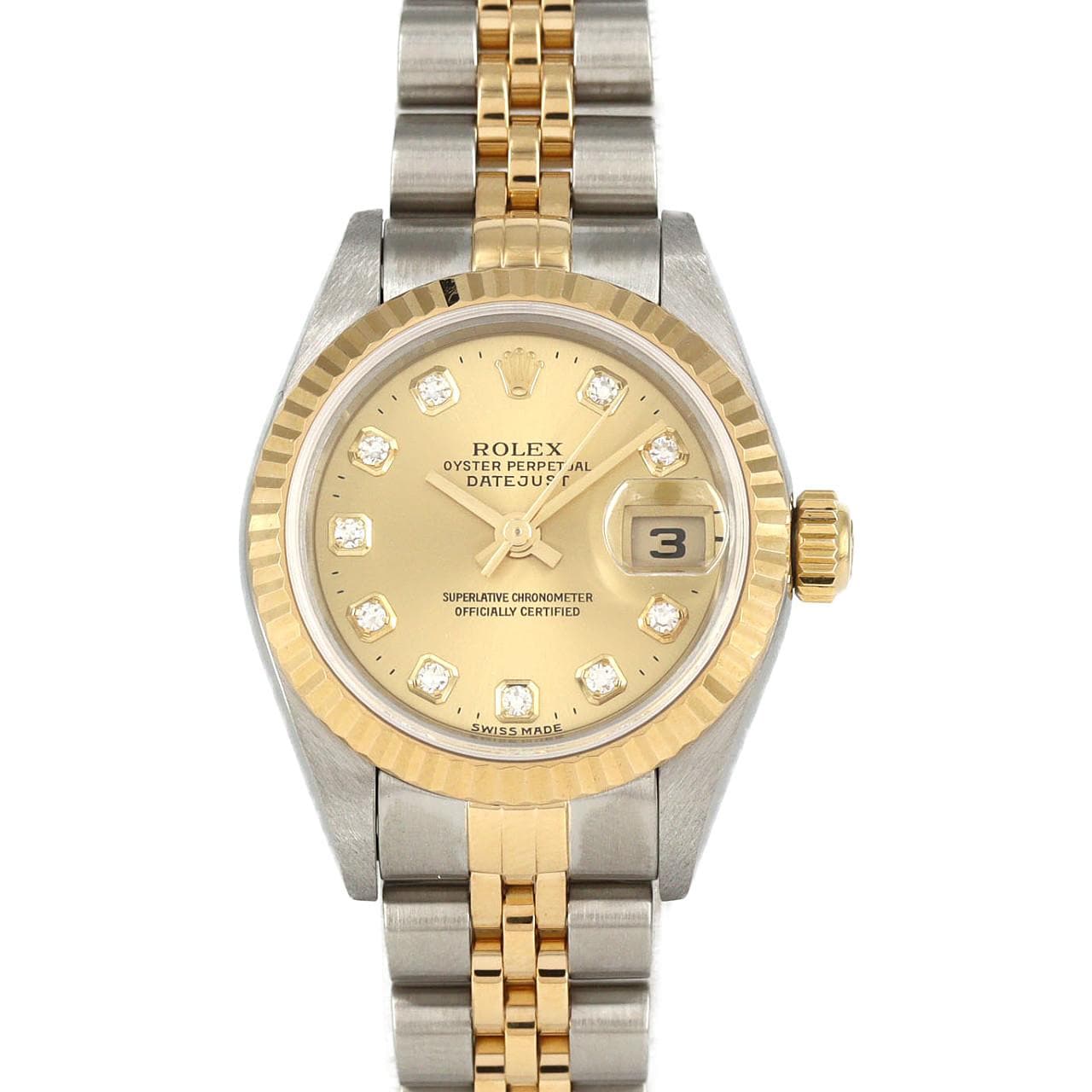 ロレックス デイトジャスト 79173G SSxYG 自動巻 P番