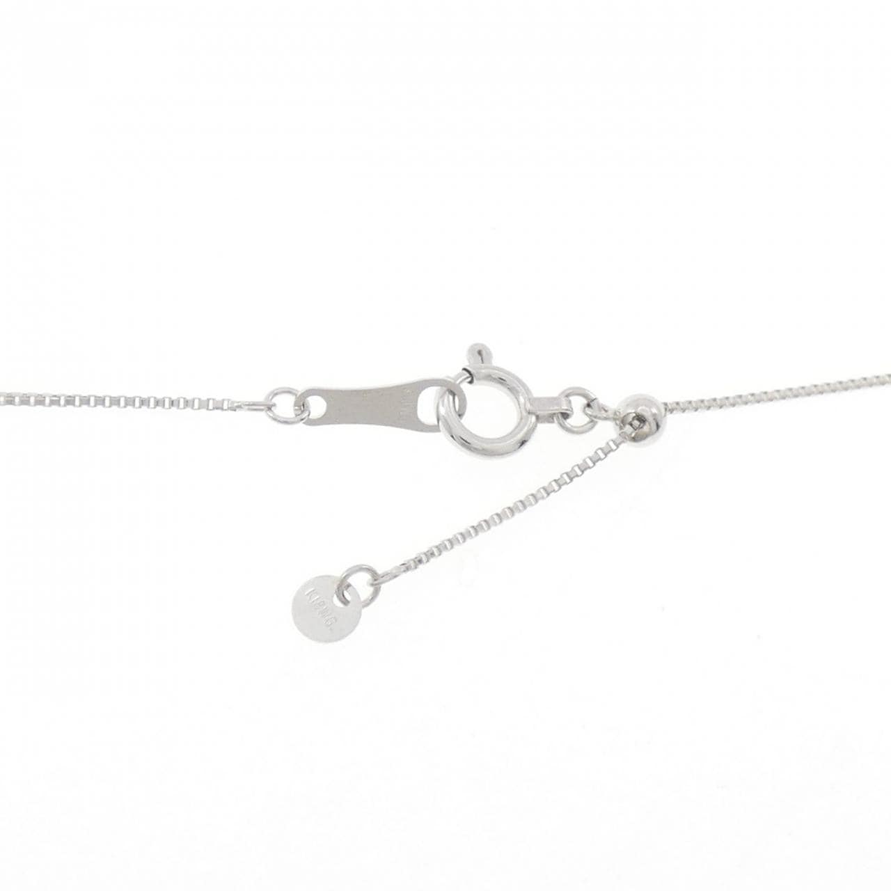 K18WG ダイヤモンド ネックレス 0.10CT