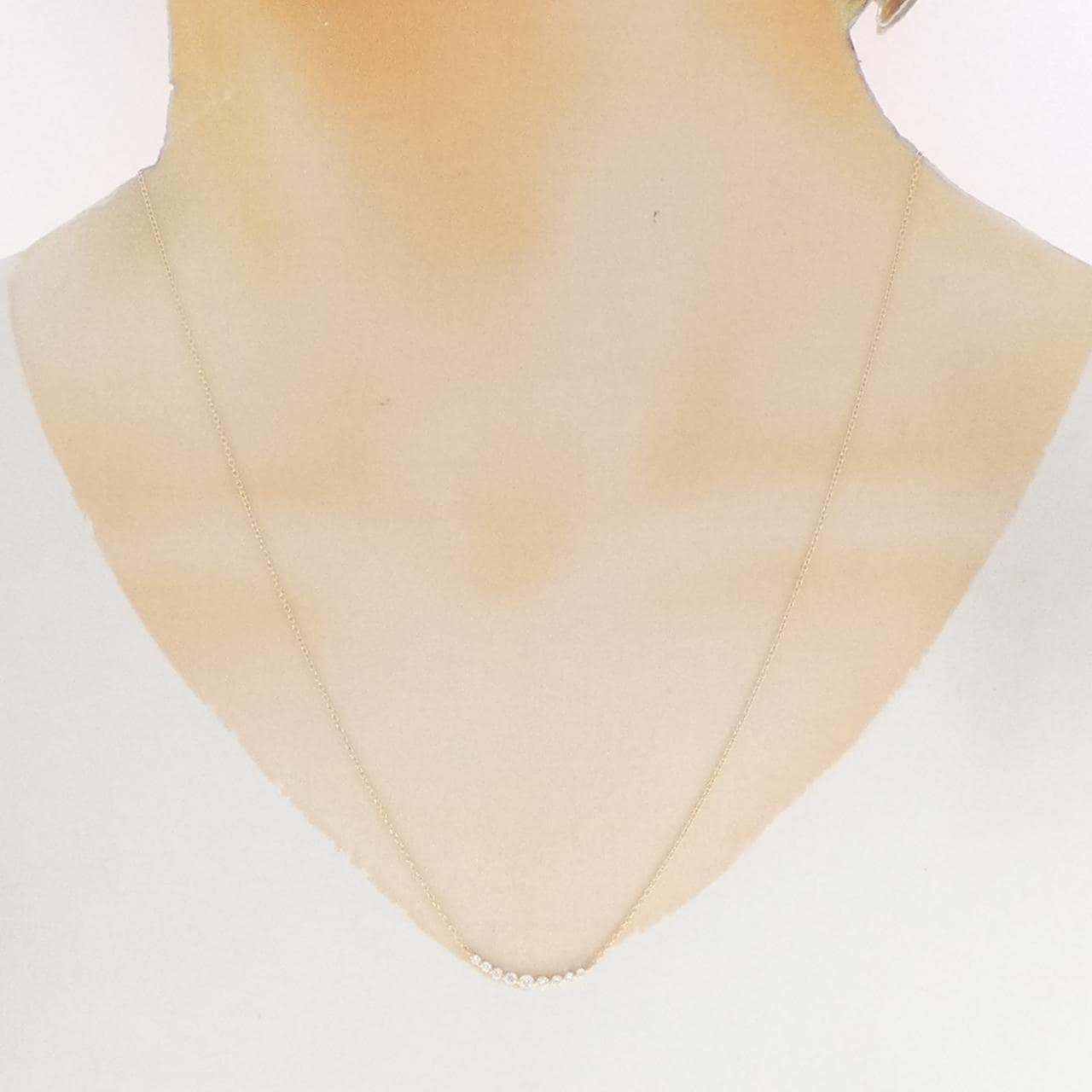 【リメイク】K10YG ダイヤモンド ネックレス 0.20CT