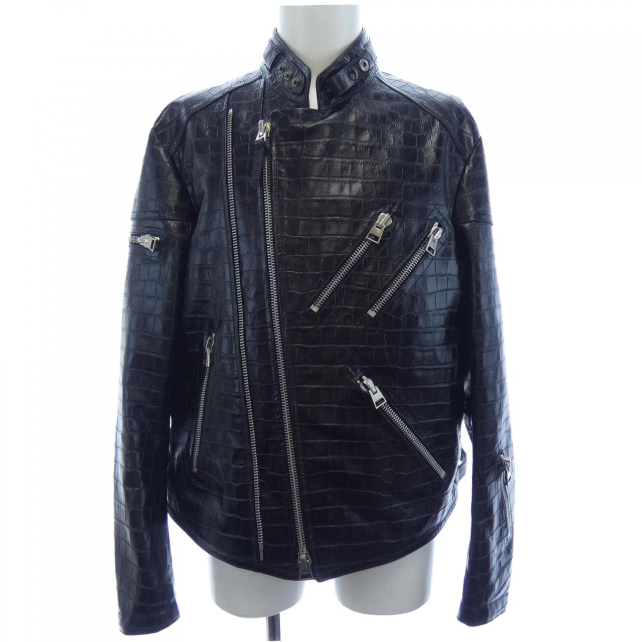 トムフォード TOM FORD LMP007F23 レザーライダースジャケット