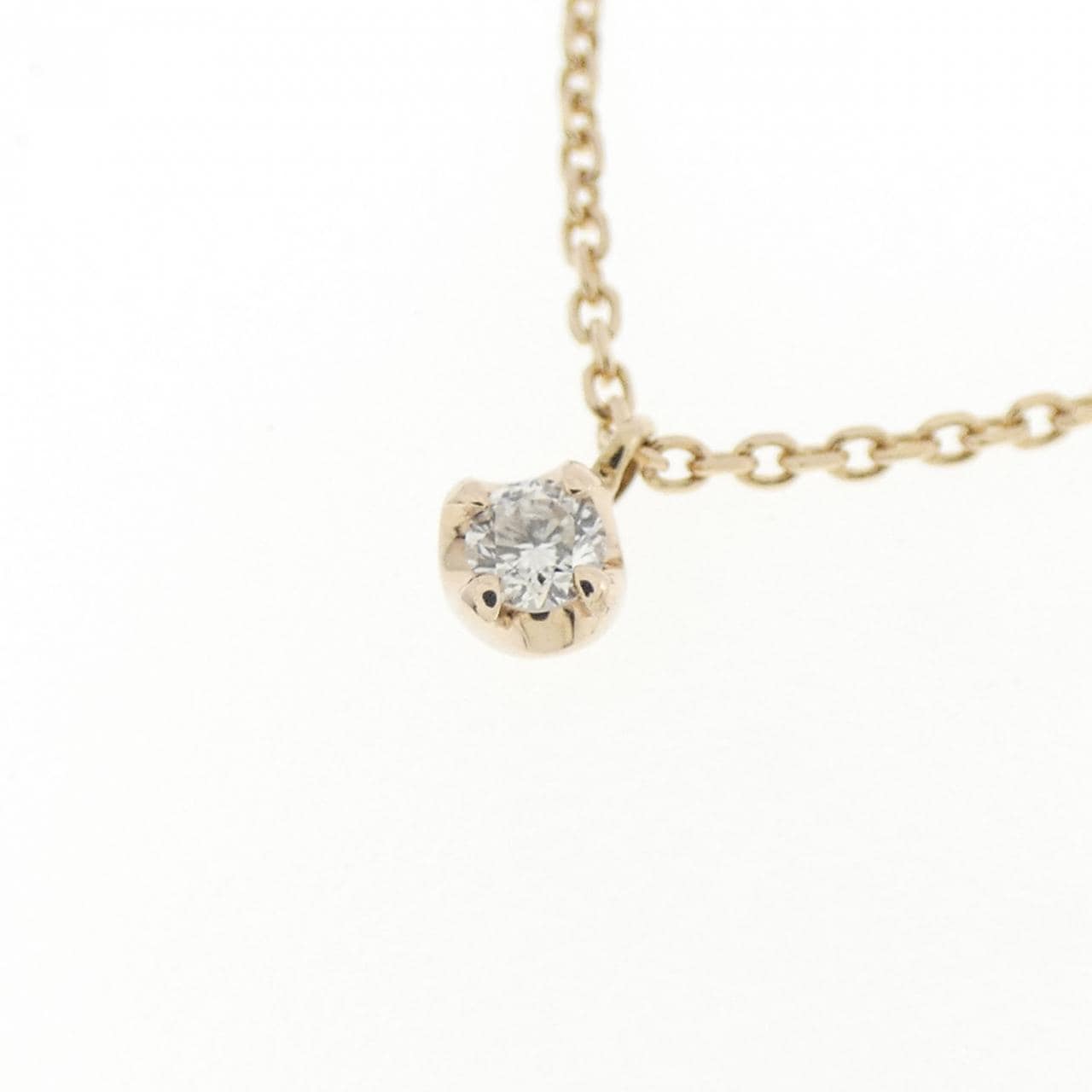 K10YG ダイヤモンド ネックレス 0.03CT