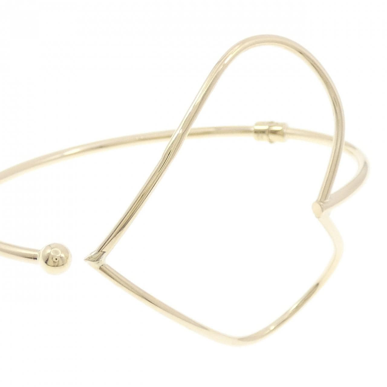 K10YG ハート バングル