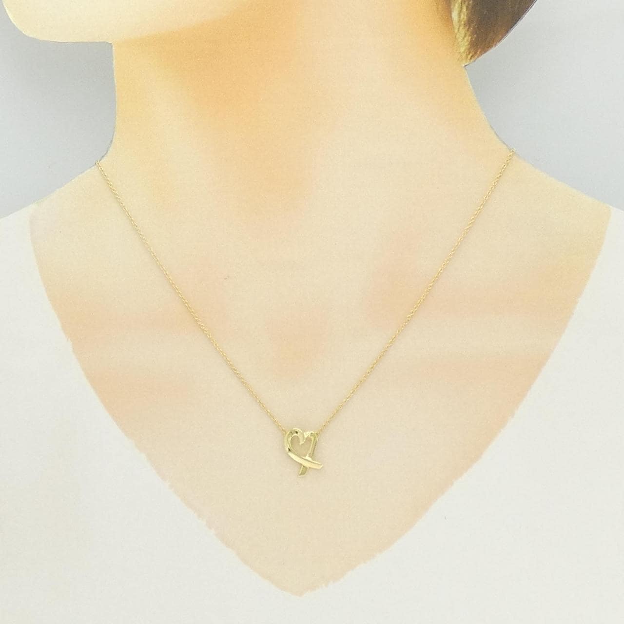 ティファニー ラビングハート ネックレス