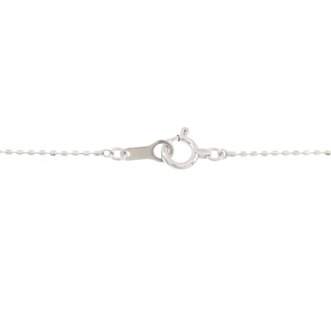K18WG ハート ダイヤモンド ネックレス 0.03CT