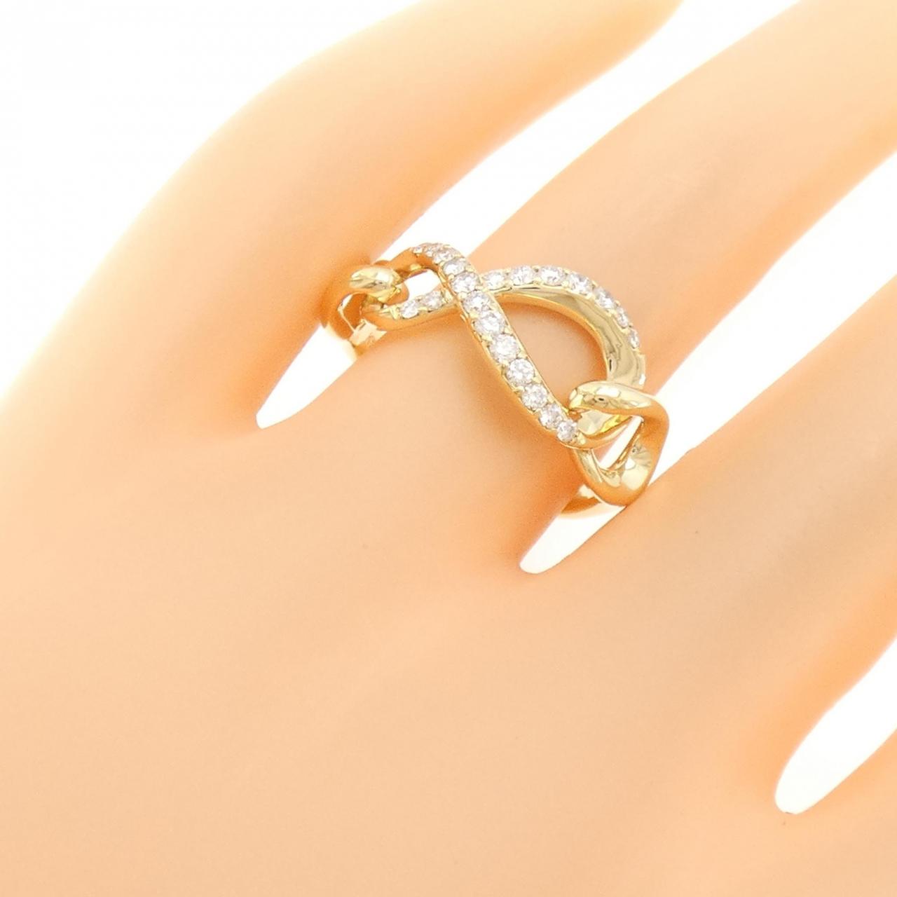 K18YG ダイヤモンド リング 0.30CT