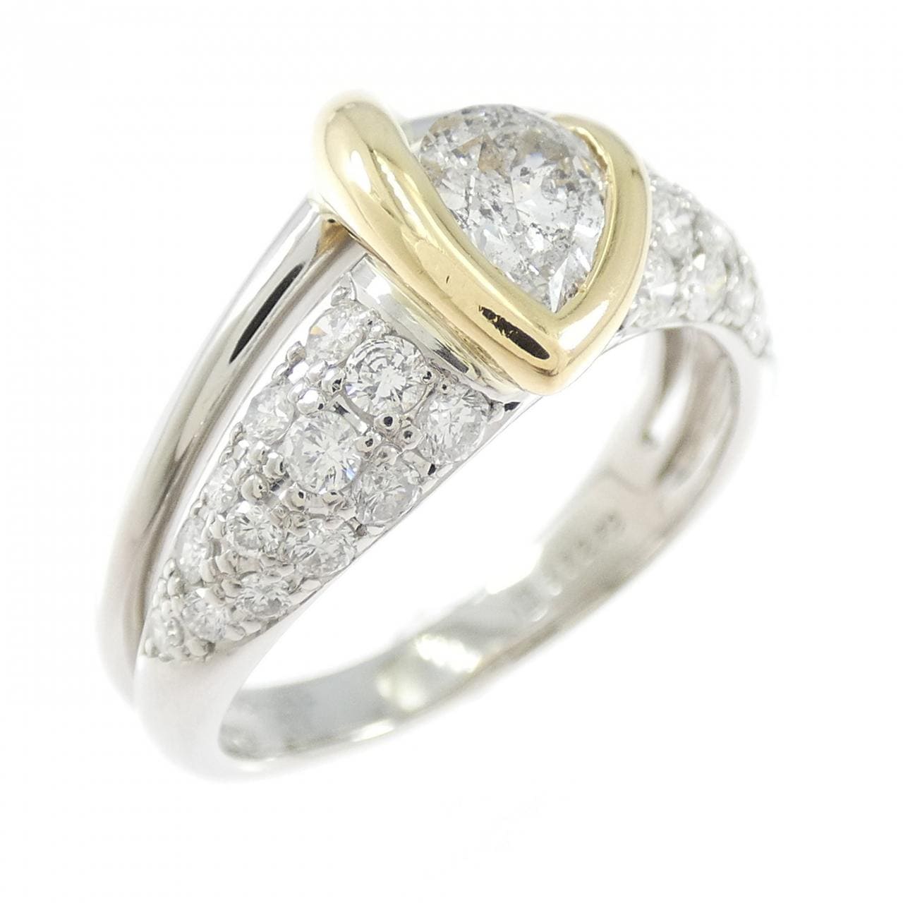 PT900/K18YG ダイヤモンド リング 0.58CT
