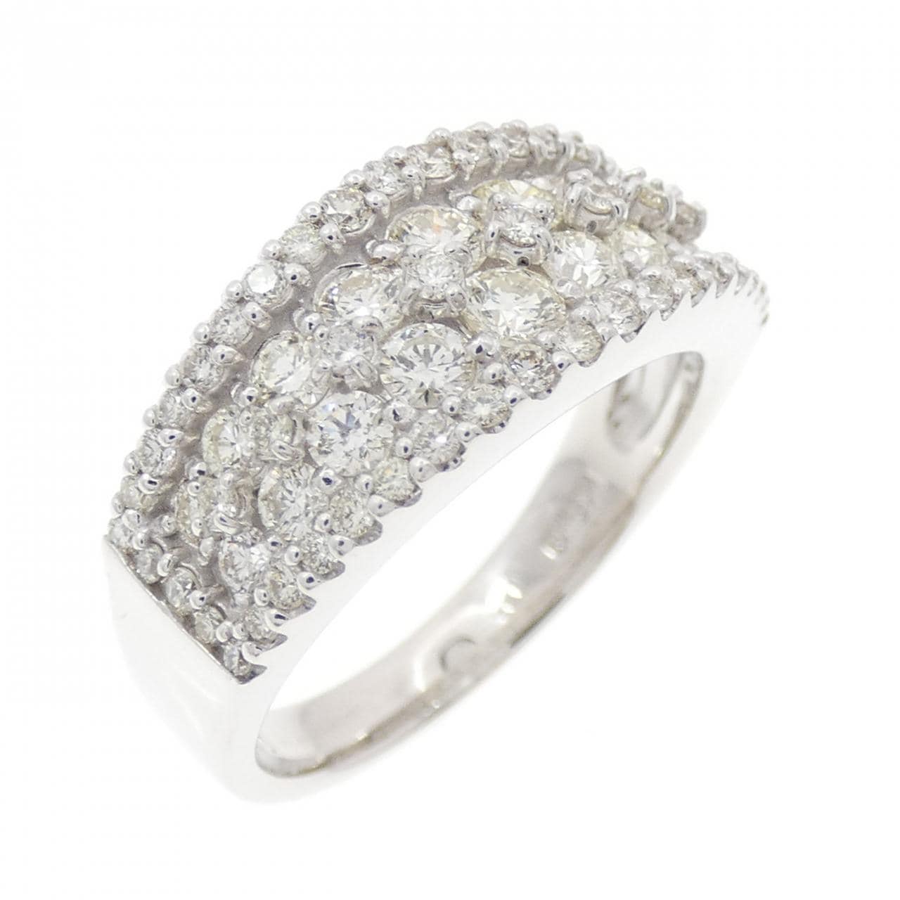 K18WG ダイヤモンド リング 1.00CT