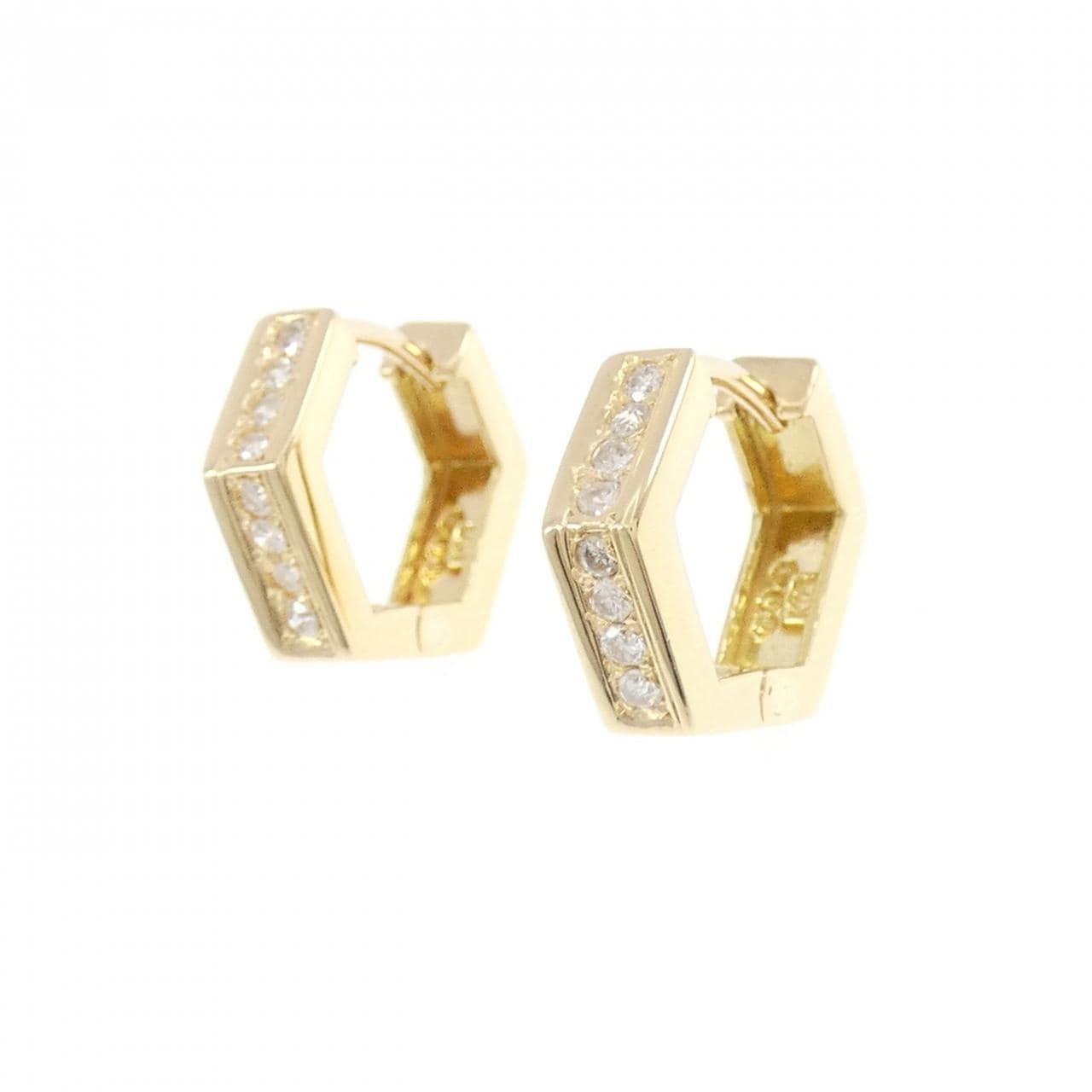 K18YG ダイヤモンド ピアス 0.16CT