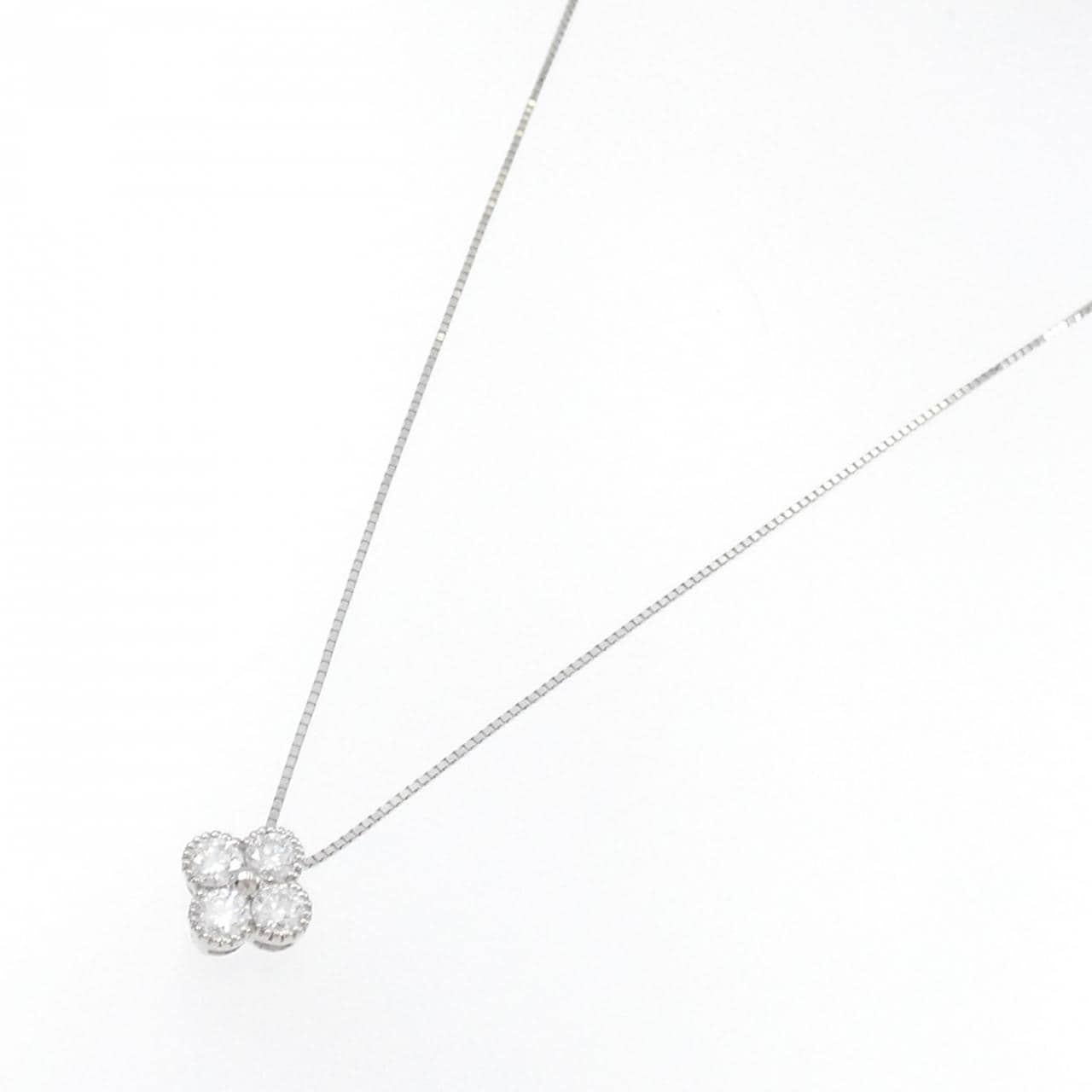 【新品】PT900/PT850 ダイヤモンド ネックレス 0.503CT D VS1 VG