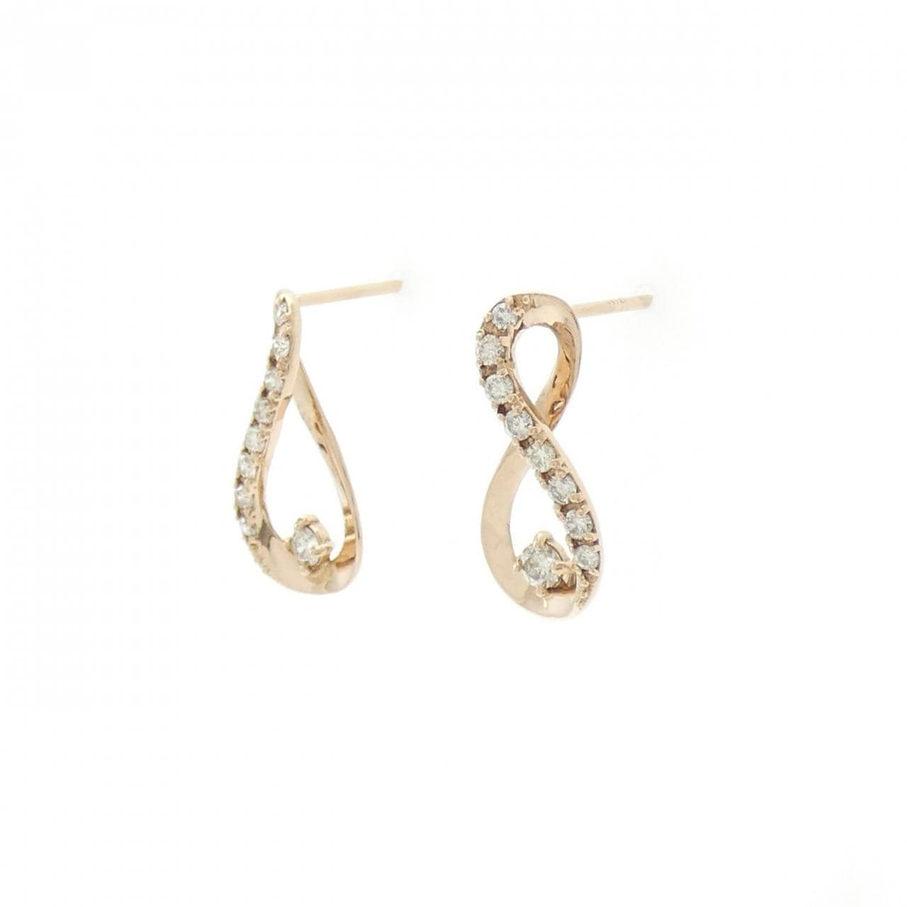 K18PG ダイヤモンド ピアス 0.20CT