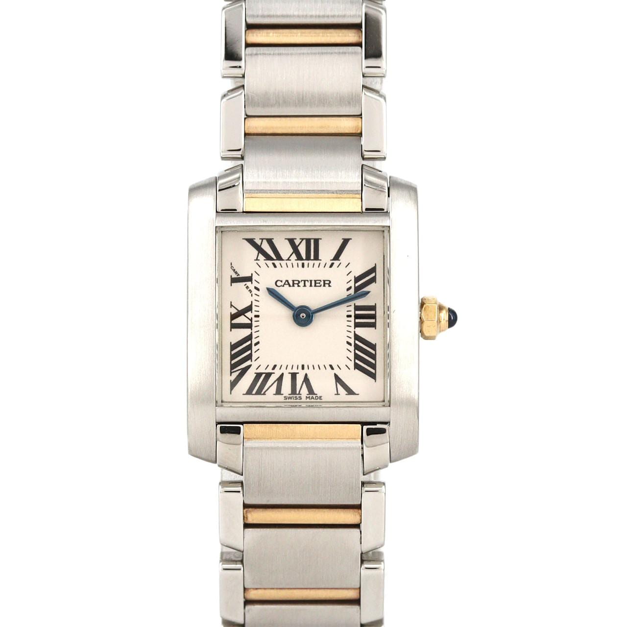 カルティエ タンクフランセーズSM コンビ W51007Q4 SSxYG クォーツ