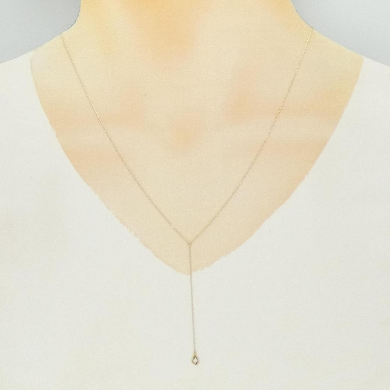 K10YG ダイヤモンド ネックレス 0.01CT