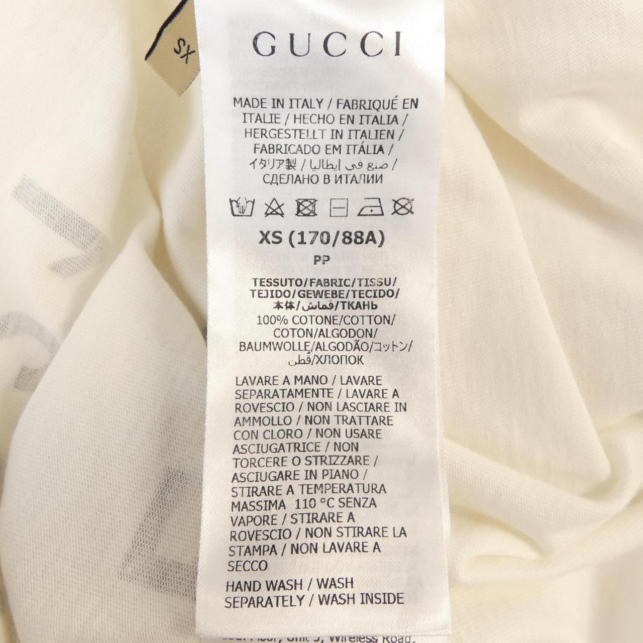 グッチ GUCCI コットンジャージー'GUCCI FIRENZE 1921'Tシャツ 616036 XJD7T Tシャツ