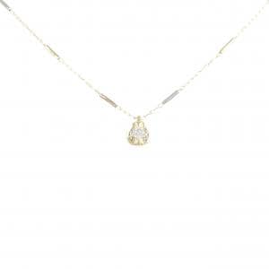 K10YG/K10WG ダイヤモンド ネックレス 0.10CT