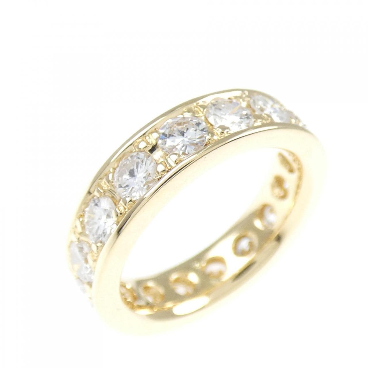 K18YG Full Eternity Diamond Pinky Ring 1.501CT