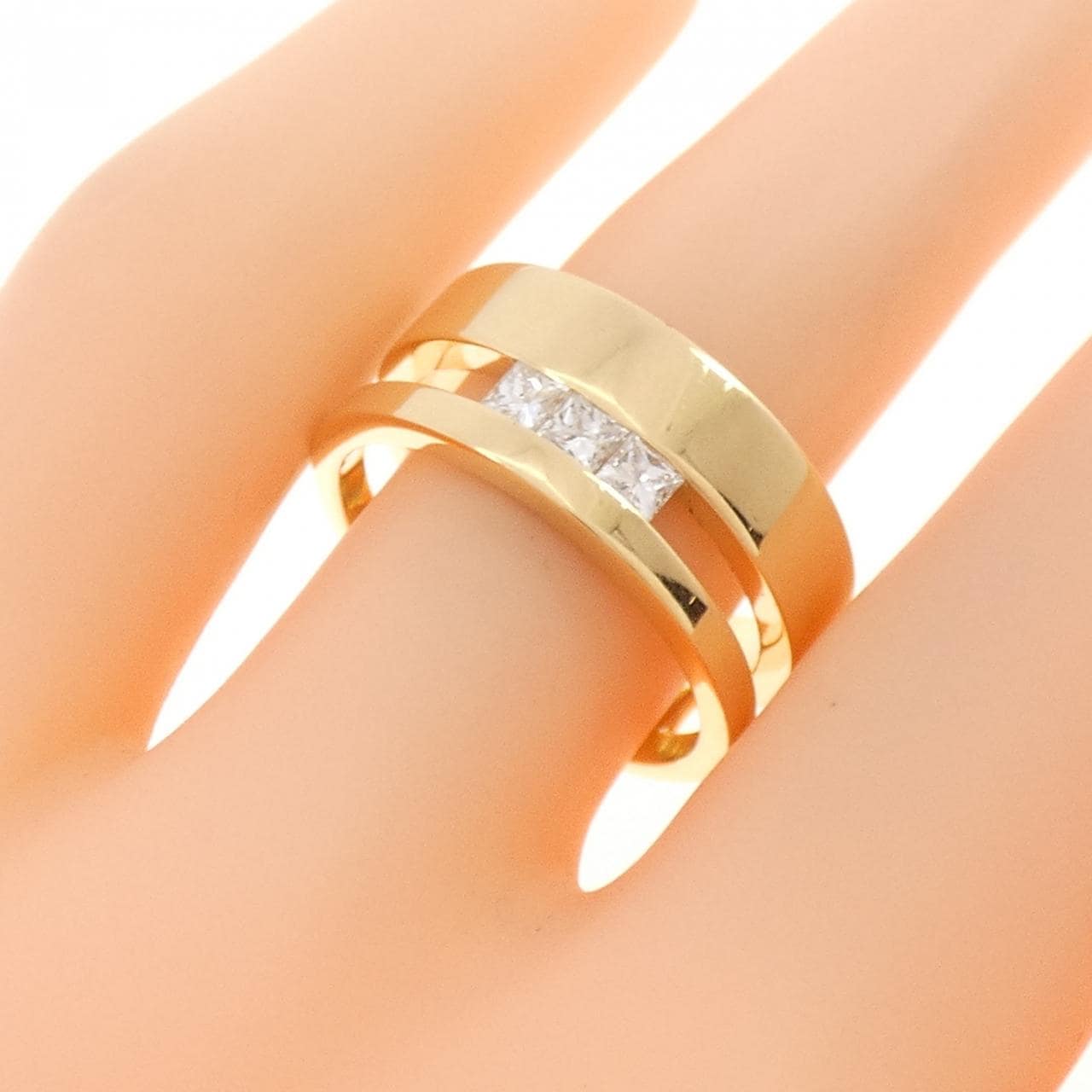 750YG ダイヤモンド リング 0.15CT