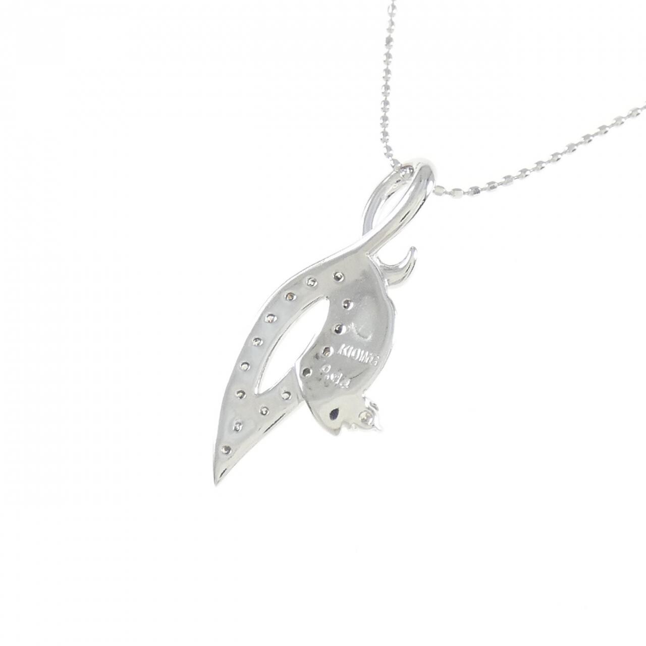 K10WG ダイヤモンド ネックレス 0.14CT