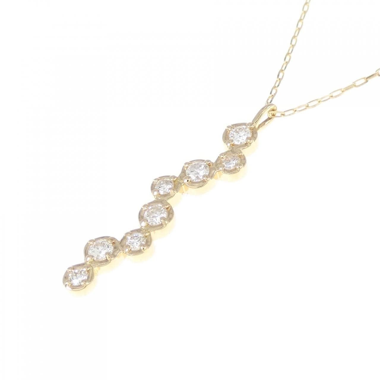 [Remake] K18YG Diamond necklace 0.15CT