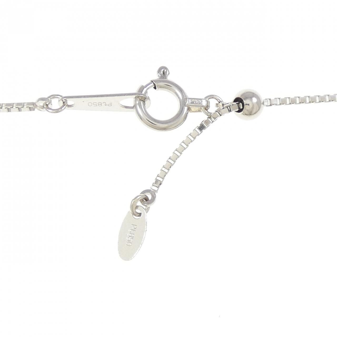 PT900/PT850 ダイヤモンド ネックレス 1.030CT VLY SI1 エメラルドカット