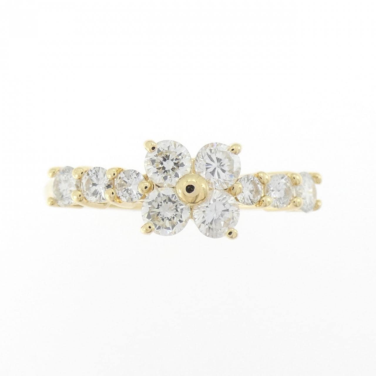 K18YG ダイヤモンド リング 0.76CT