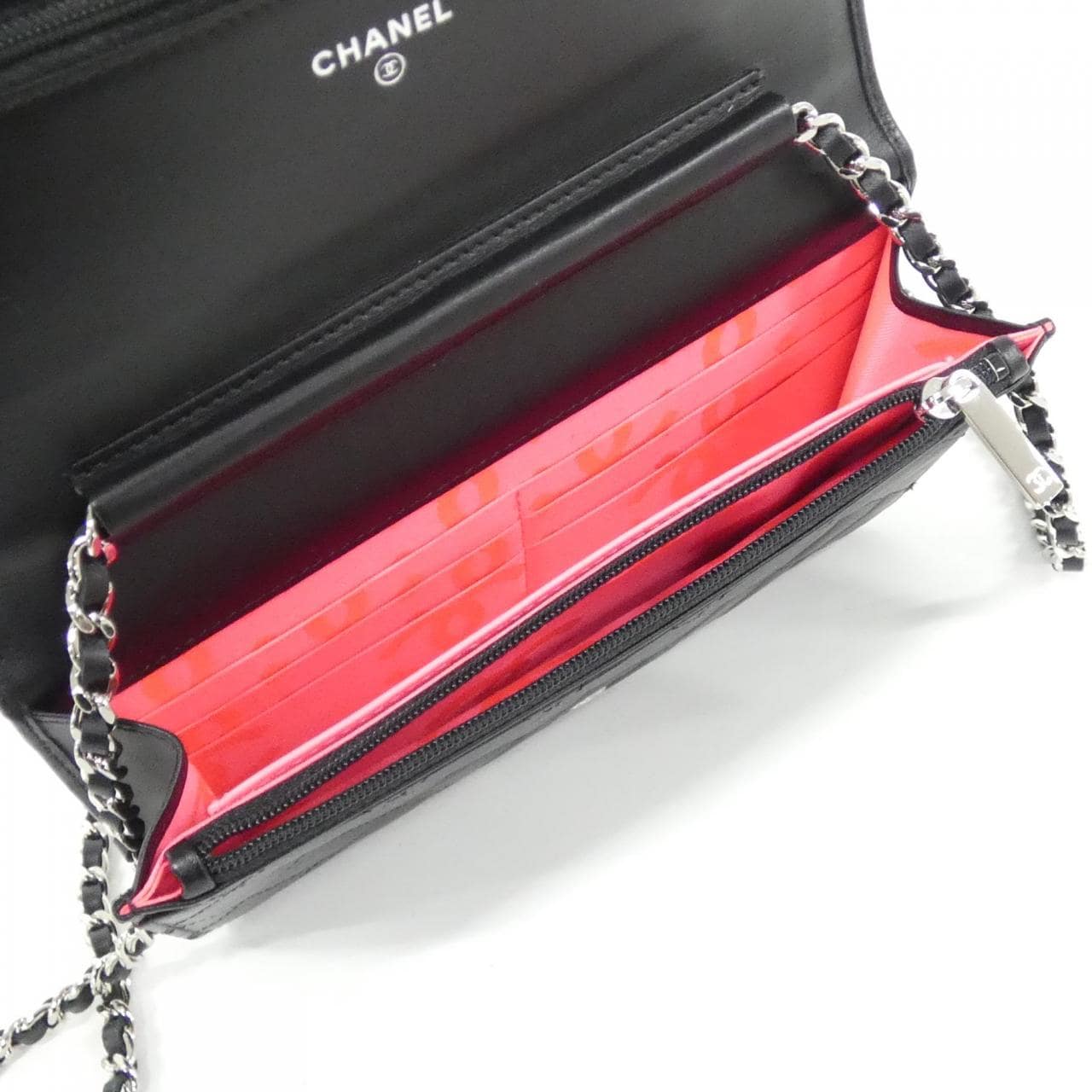 シャネル カンボン ライン 46646 チェーンウォレット