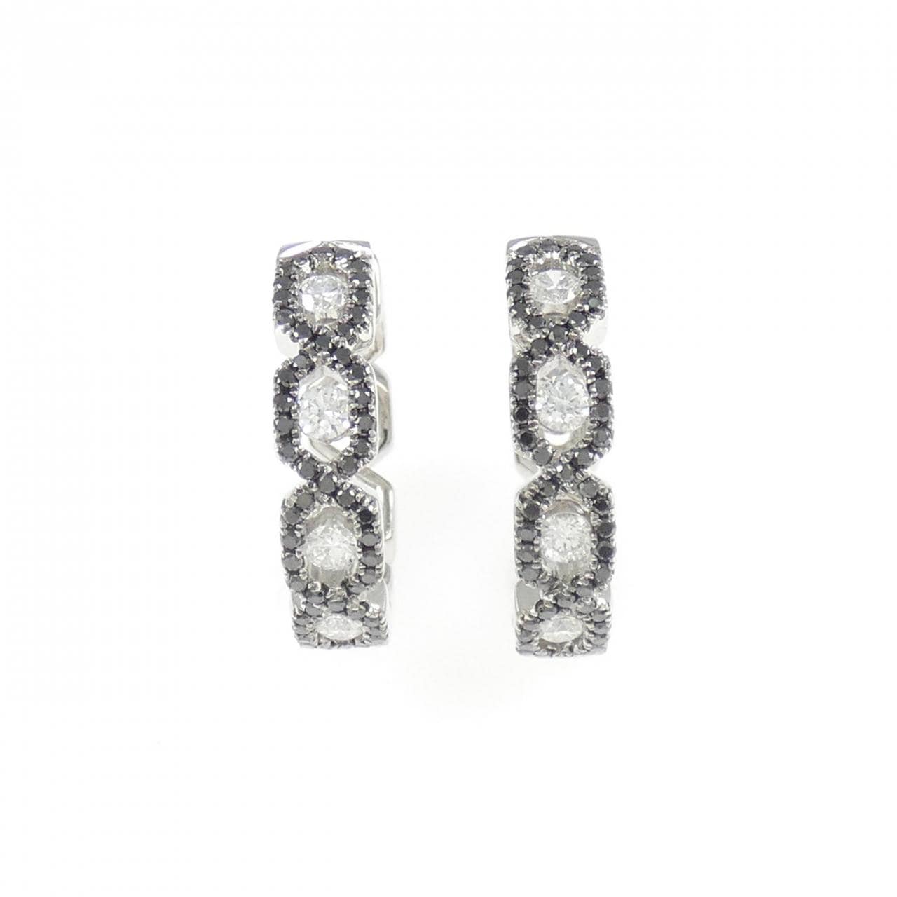 750WG ダイヤモンド ピアス 0.76CT