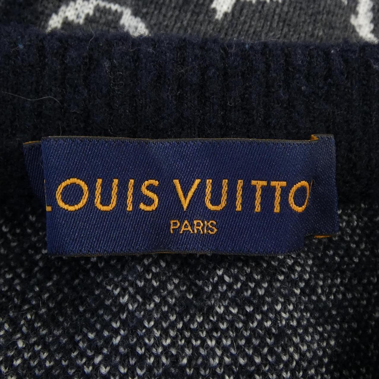 ルイヴィトン LOUIS VUITTON ディストレストモノグラムクルーネック HKN03WZMB ニット