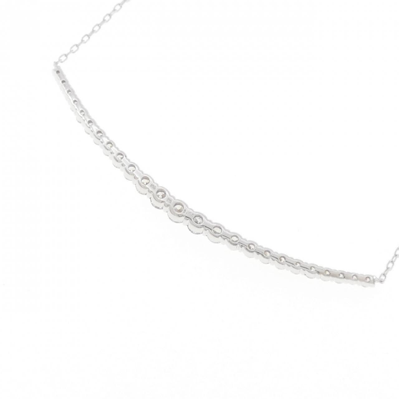 K18WG ダイヤモンド ネックレス 1.00CT