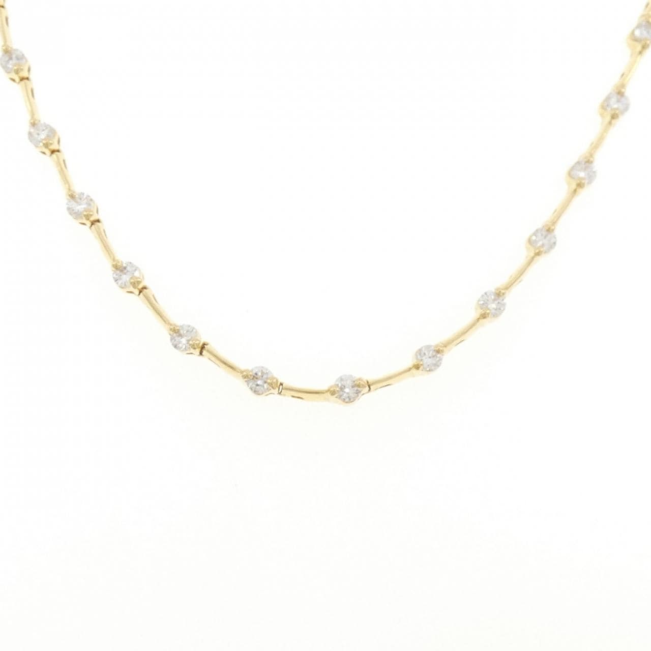 K18YG ダイヤモンド ネックレス 3.277CT