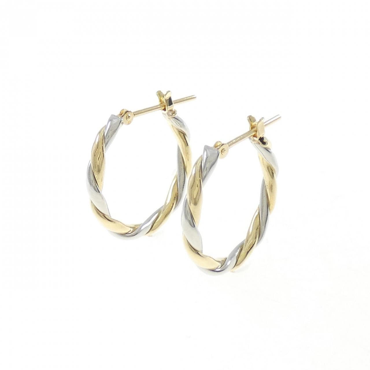 K18YG/PT earrings