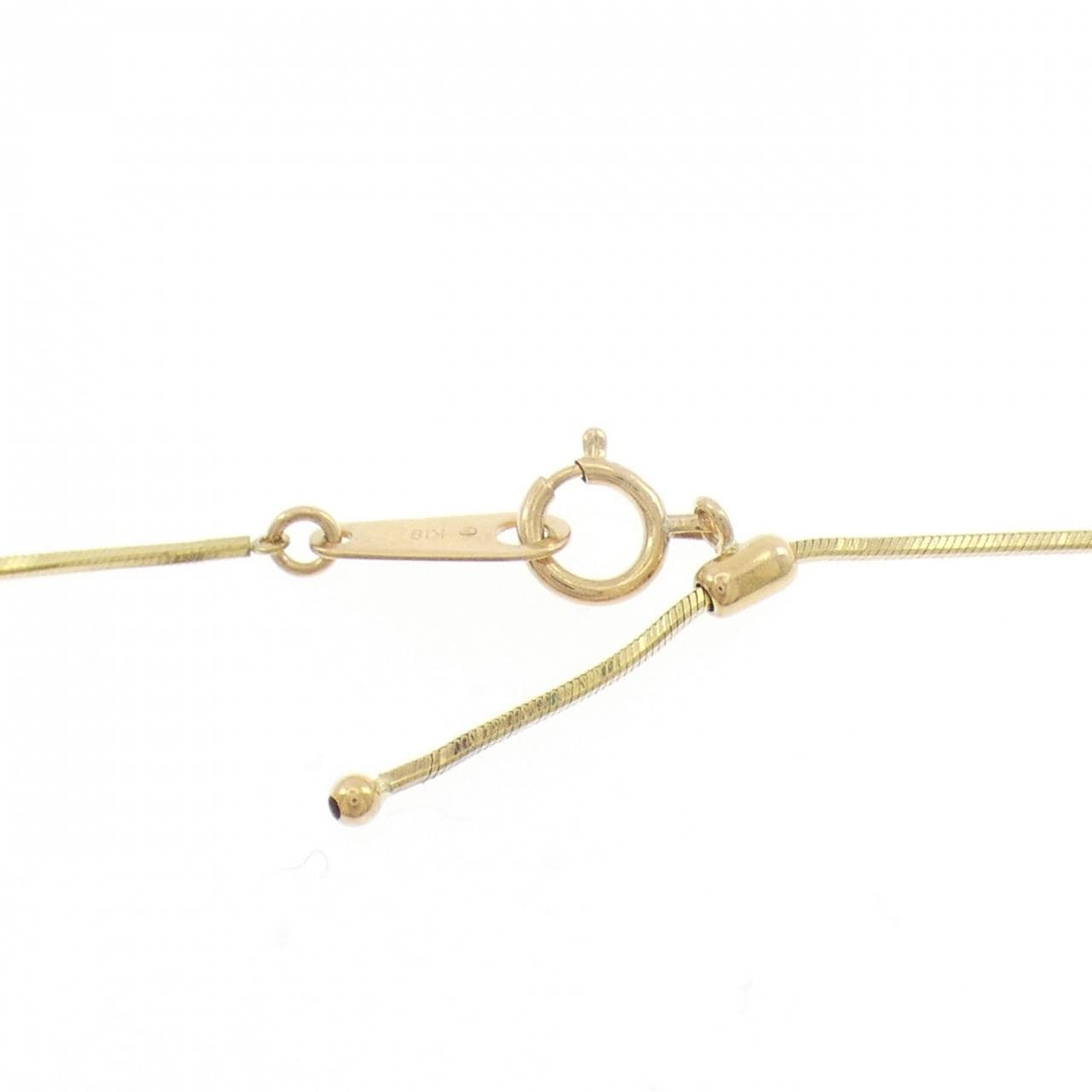 K18YG ダイヤモンド ネックレス 0.39CT