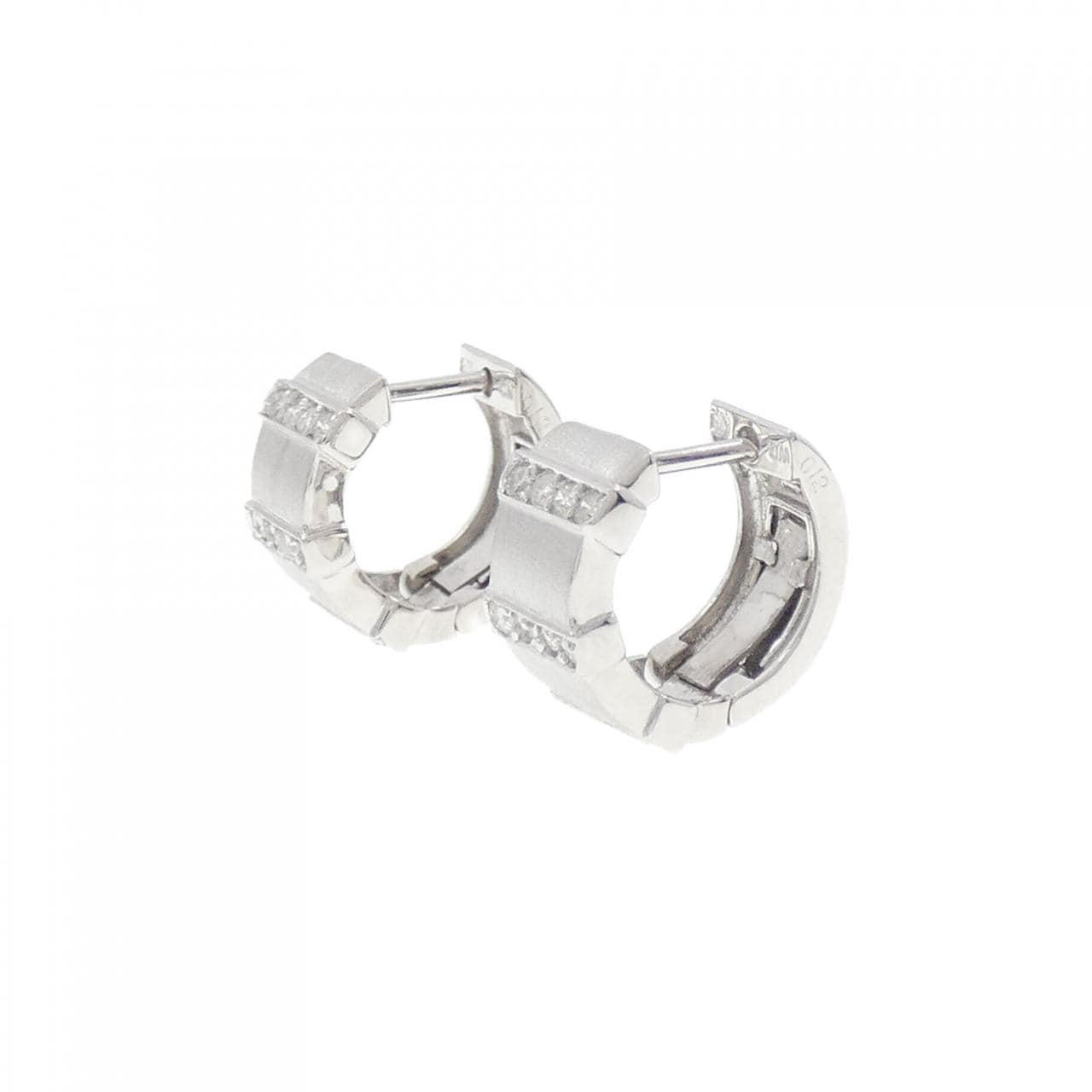 K18WG ダイヤモンド ピアス 0.24CT