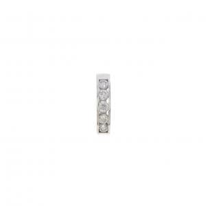 K18WG ダイヤモンド ピアス 0.20CT 片耳