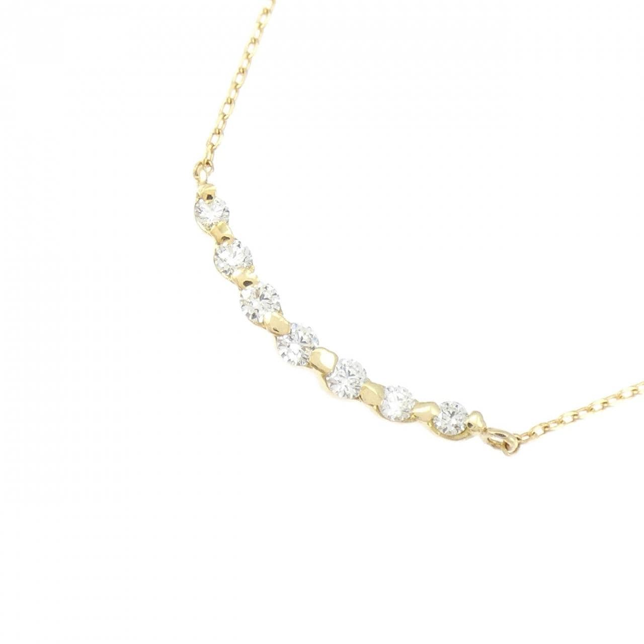 K18YG ダイヤモンド ネックレス 0.10CT