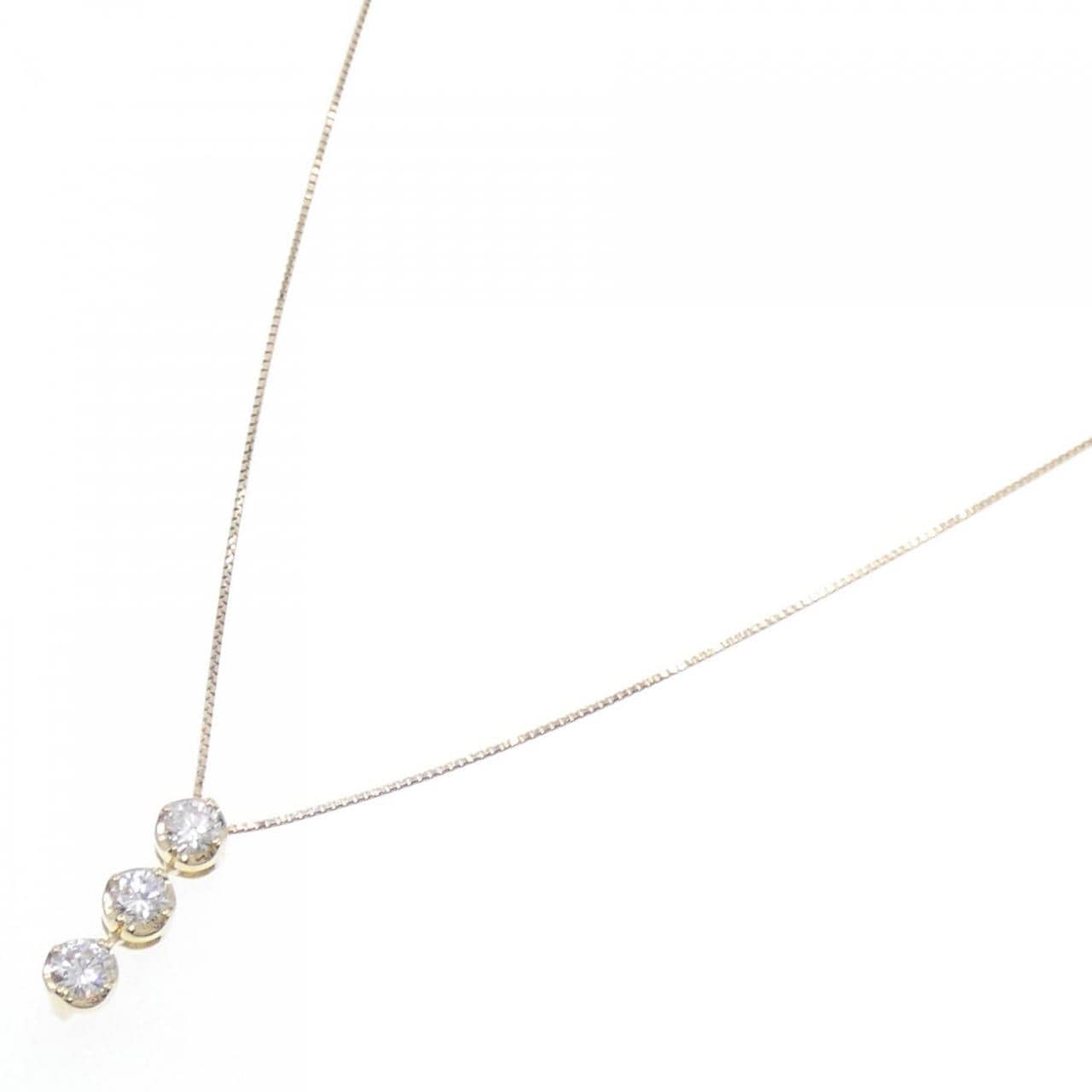 [BRAND NEW] K18YG Diamond Necklace 0.255CT 0.253CT 0.260CT H SI1 Good