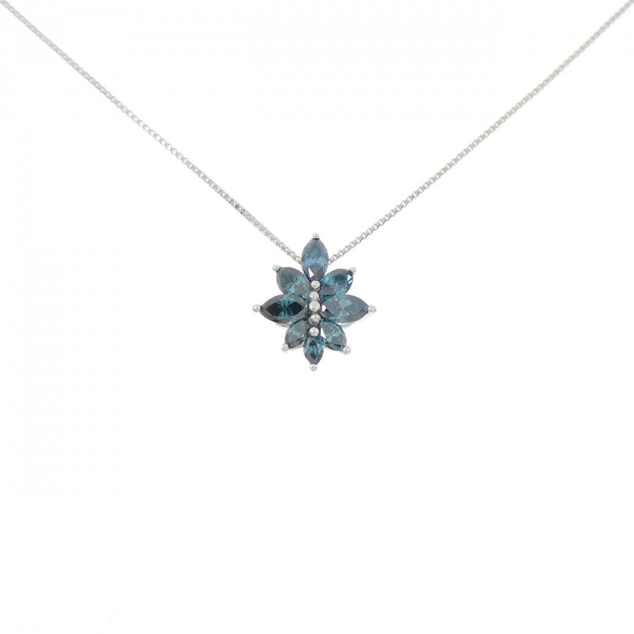 K18WG ダイヤモンド ネックレス 0.30CT