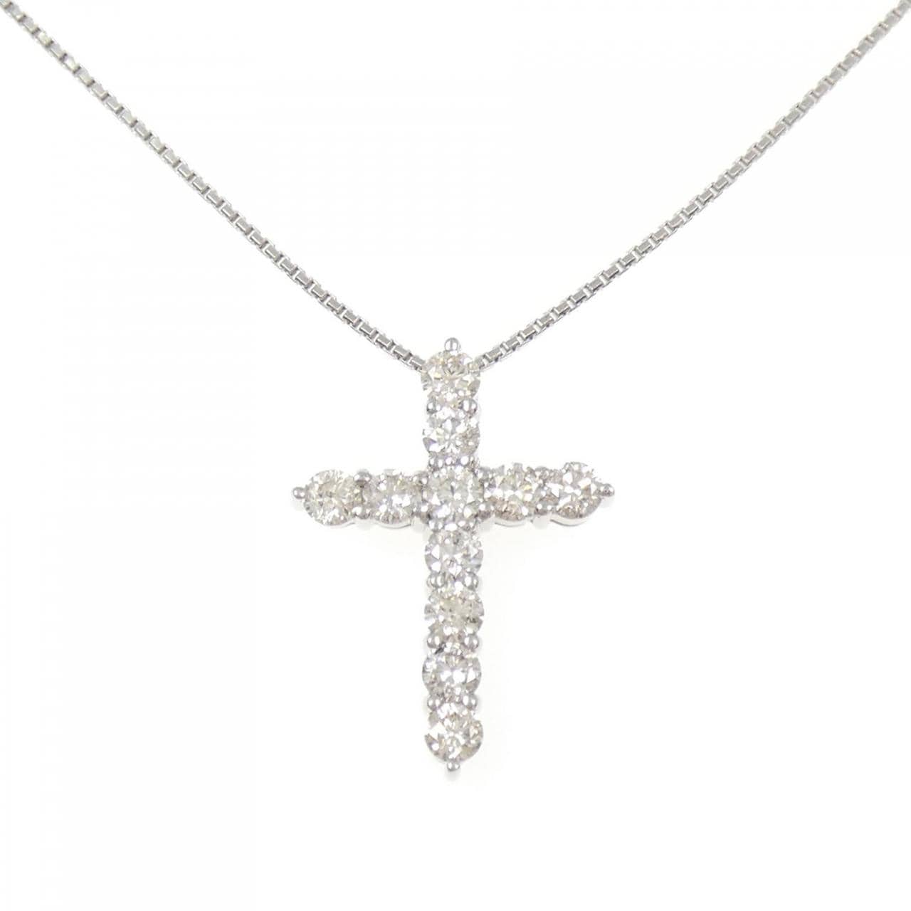 PT900/PT850 クロス ダイヤモンド ネックレス 2.00CT