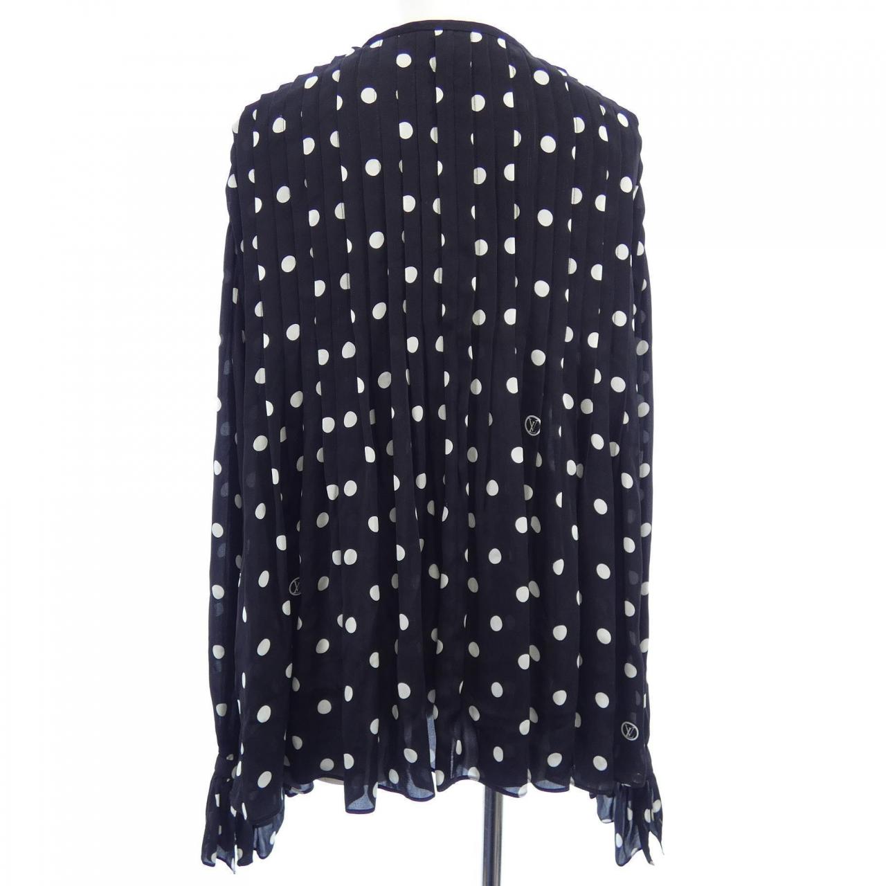 ルイヴィトン LOUIS VUITTON シアーモスリンポルカドットブラウス FMTO71NR1 シャツ