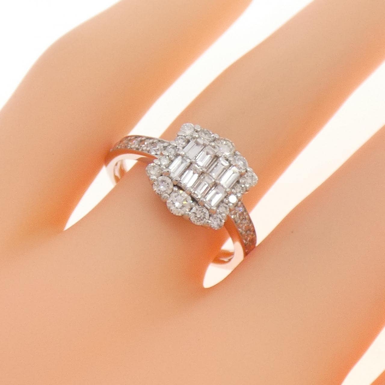 PT950钻石戒指1.00克拉