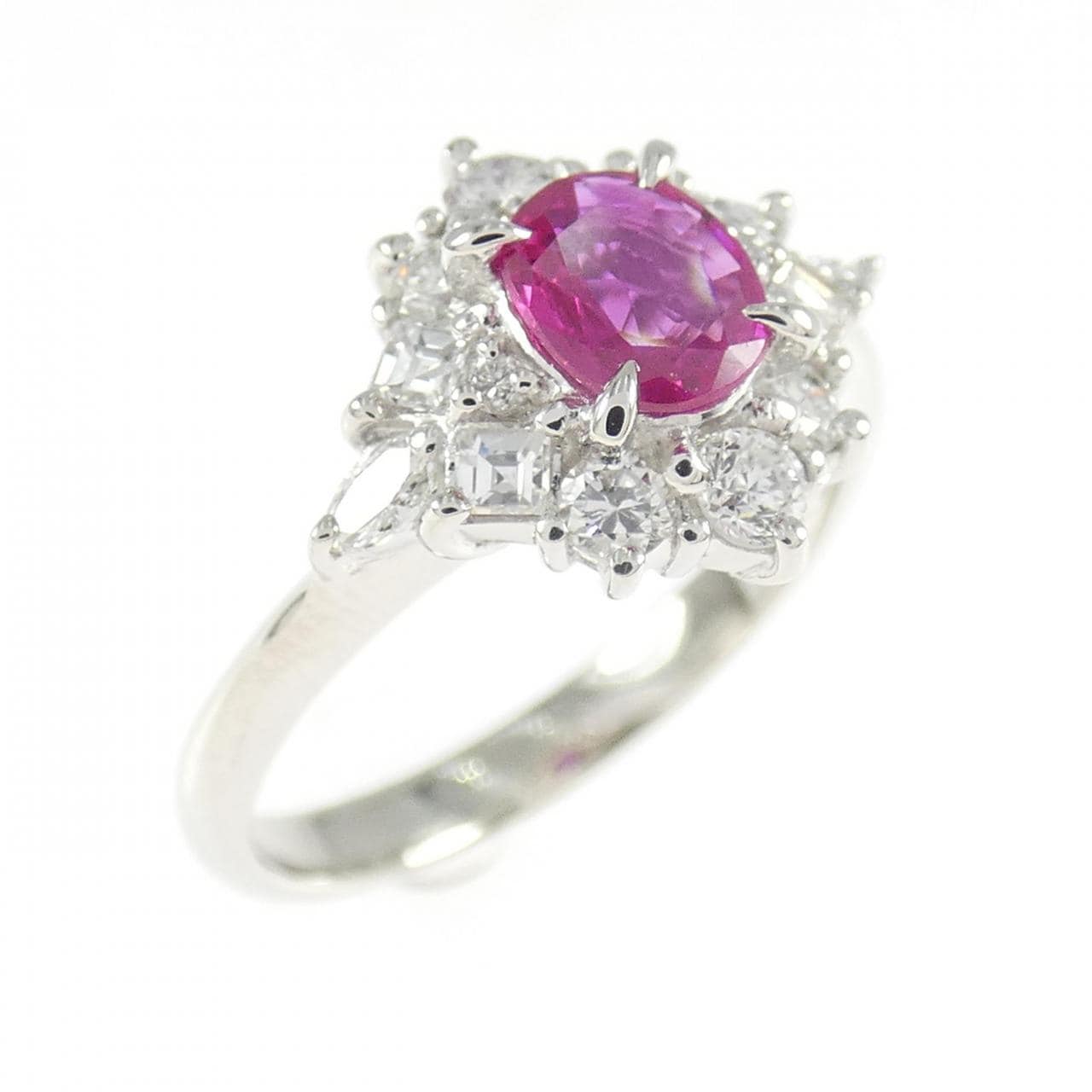 PT900 ルビー リング 0.39CT