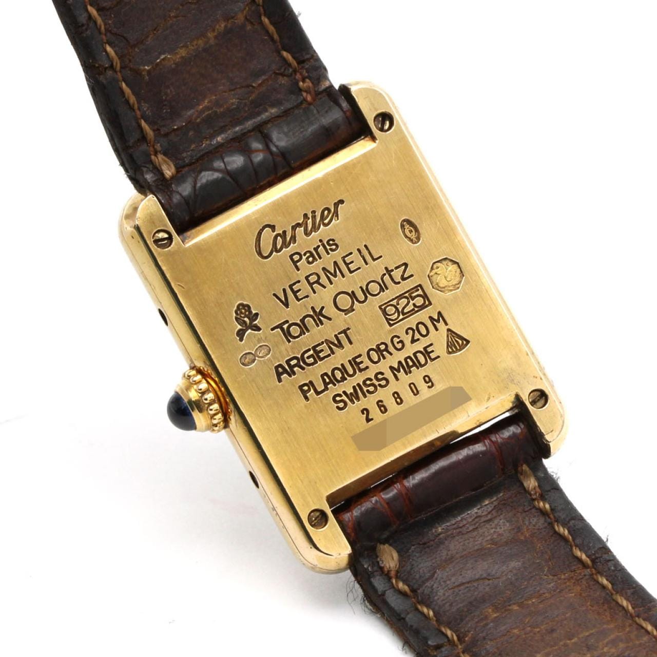 【ノーメンテナンス還元価格】カルティエ マストタンクSM GP W1003053 GP クォーツ