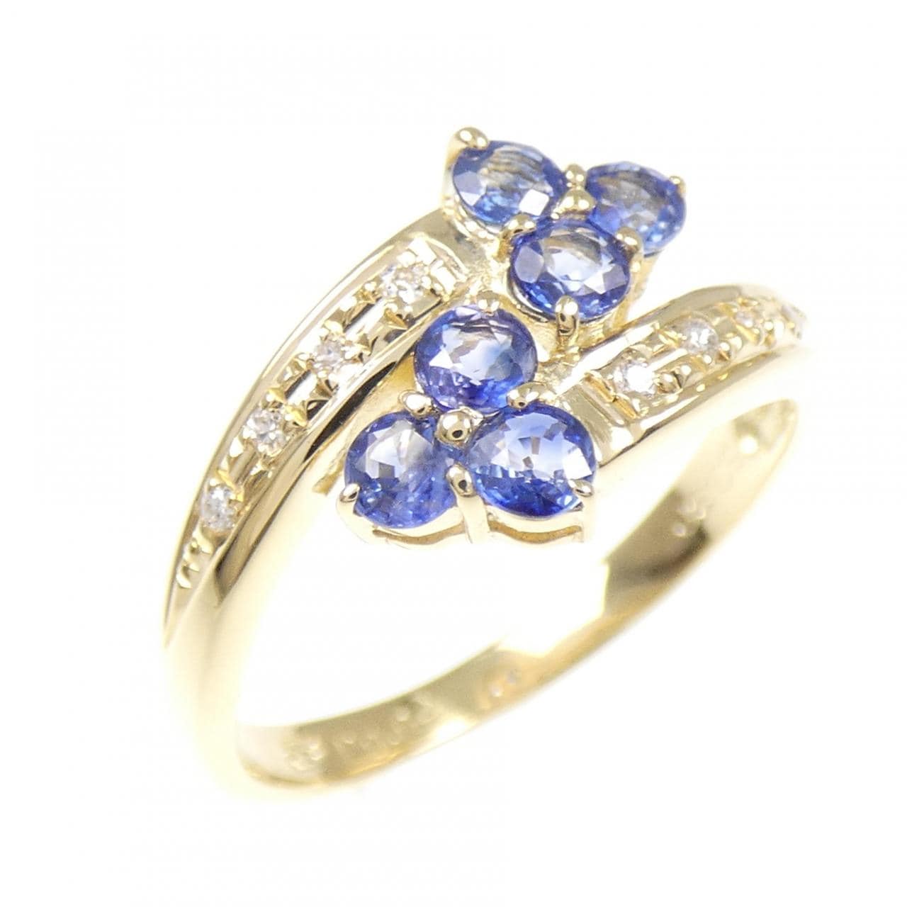 K18YG サファイヤ リング 0.80CT