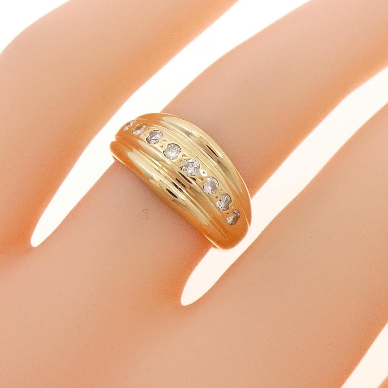 K18YG ダイヤモンド リング 0.18CT